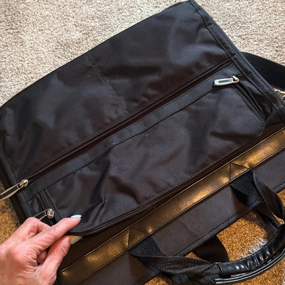 Black Men's Laptop Briefcase Shoulder Bag🧳
